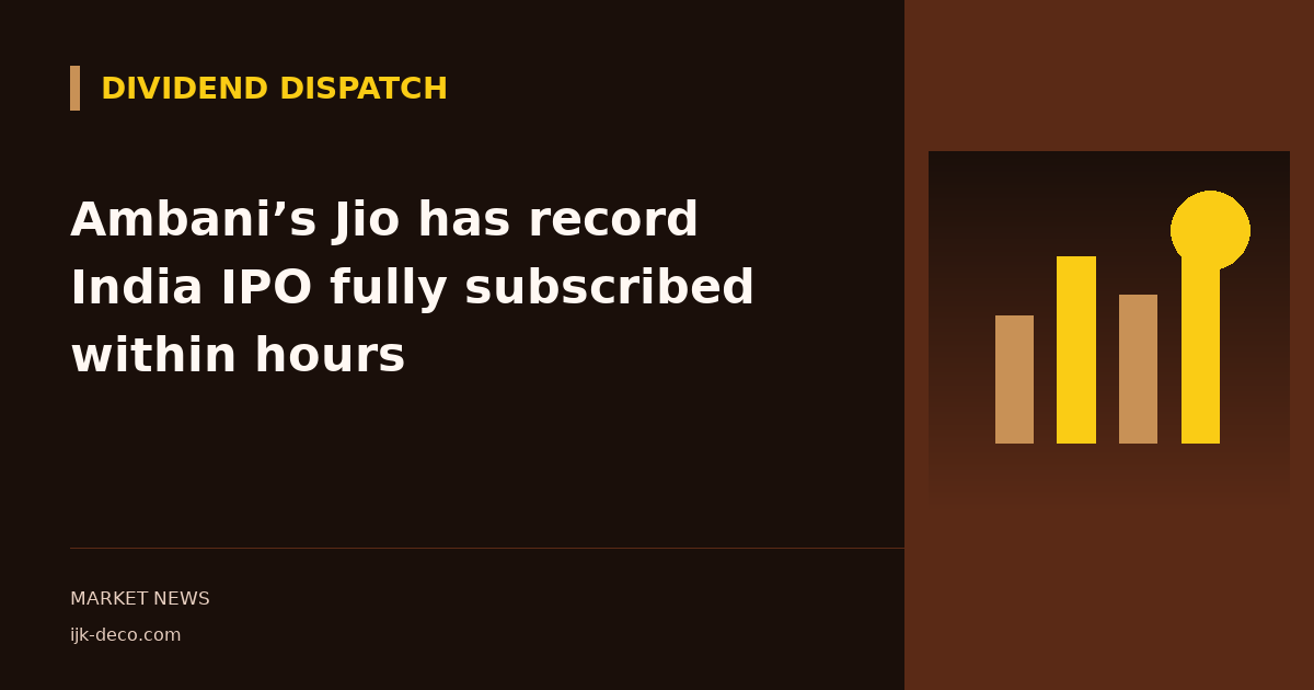 Ambani’s Jio has record India IPO fully subscribed within hours