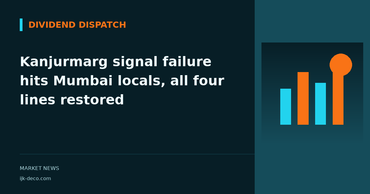 Kanjurmarg signal failure hits Mumbai locals, all four lines restored